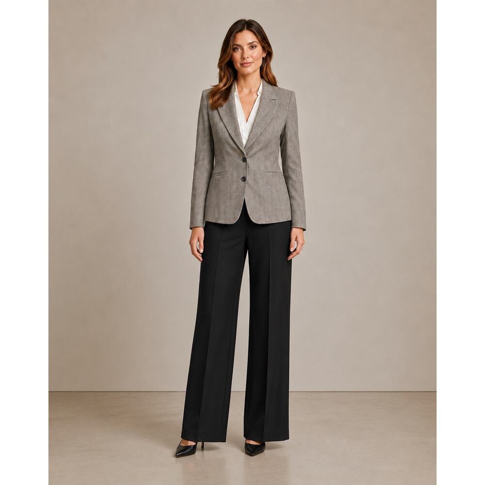 Hugo Boss Vintage Brown Blazer Women's Size 8 Structured Normcore Career Classic